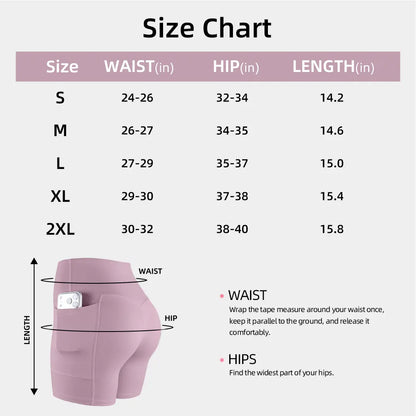 Tummy Control & Butt Lifting Shorts S-2XL - 2026 No Front Seam 5'' Yoga Shorts with Pockets Elastic Waistband Gym Running Daily Wear